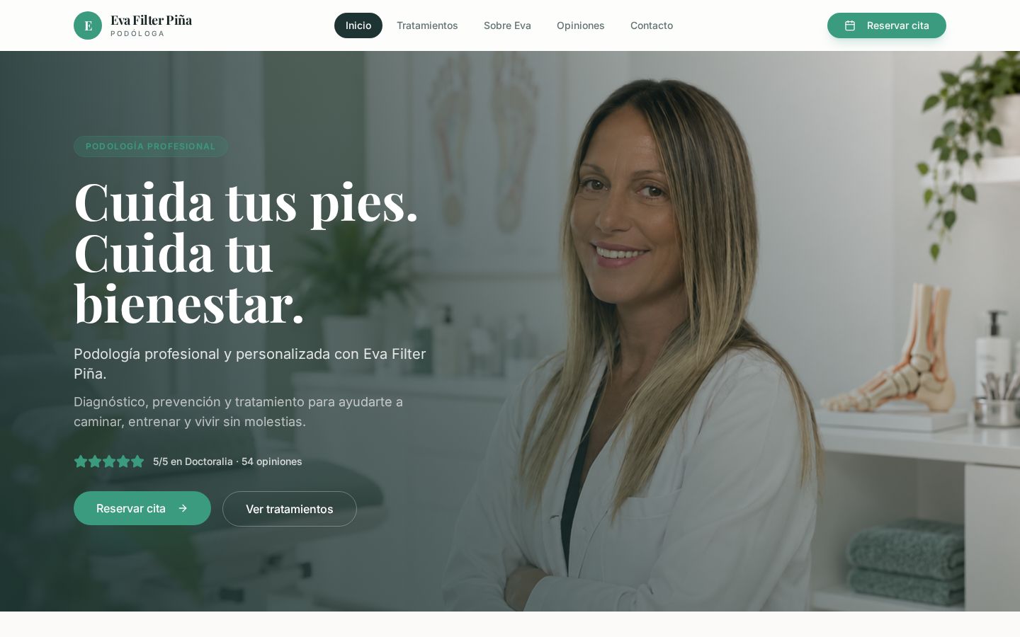 Web de Podóloga Eva Filter — Podología