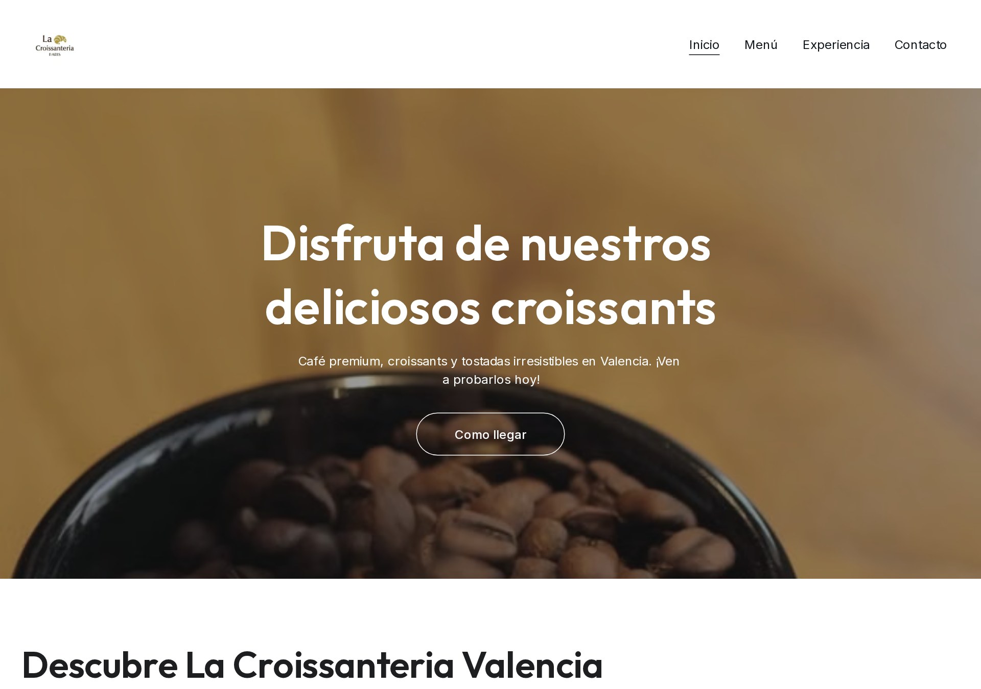 Proyecto web de La Croissanteria París Valencia
