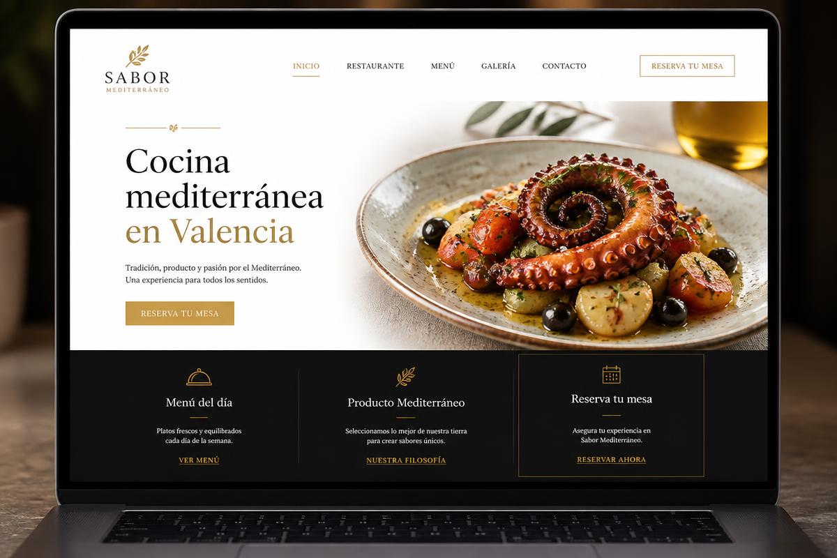 Web de Sabor Mediterráneo — Restaurante
